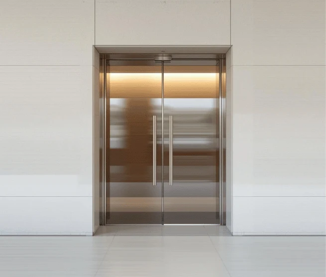 Pintu Floor Hinge, pintu UPVC custom buatan Gerha