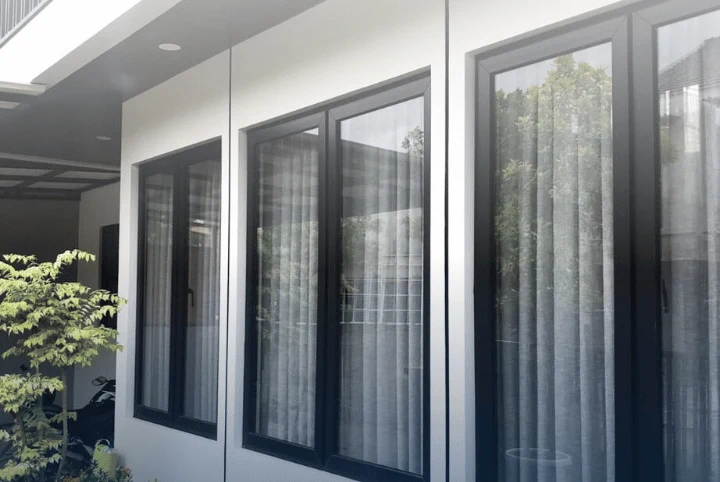 UPVC doors and windows installed: Black Casement Windows Facing the Garden